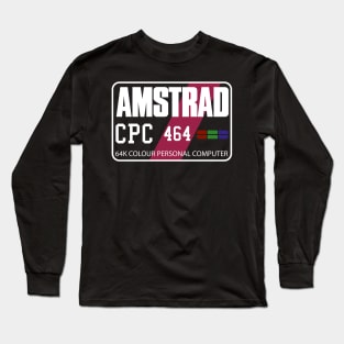 Retro Computer Games Amstrad CPC 464 Personal Computer Long Sleeve T-Shirt